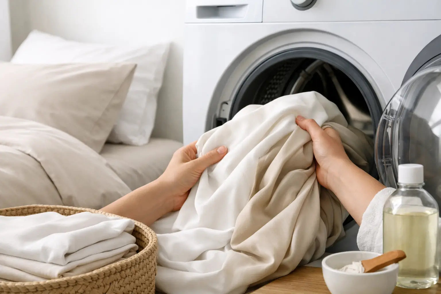 Lyocell Bettwäsche richtig waschen